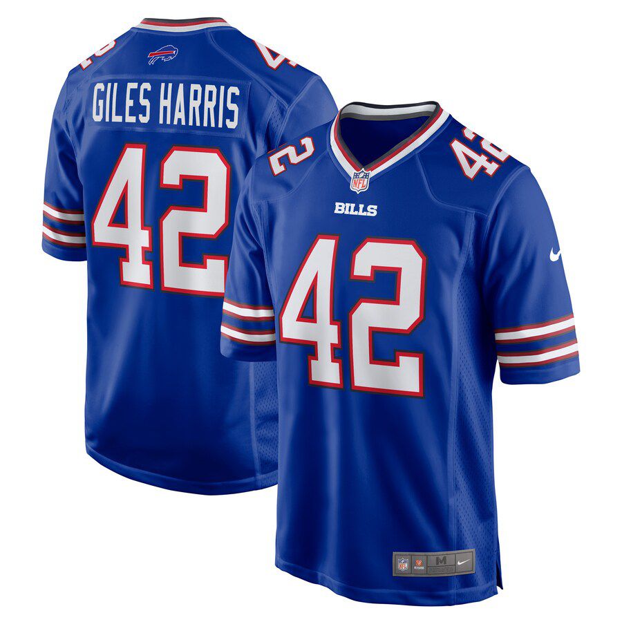 Men Buffalo Bills 42 Joe Giles-Harris Nike Royal Game NFL Jersey
